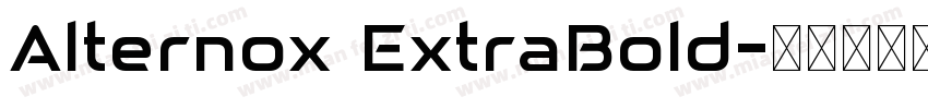Alternox ExtraBold字体转换
